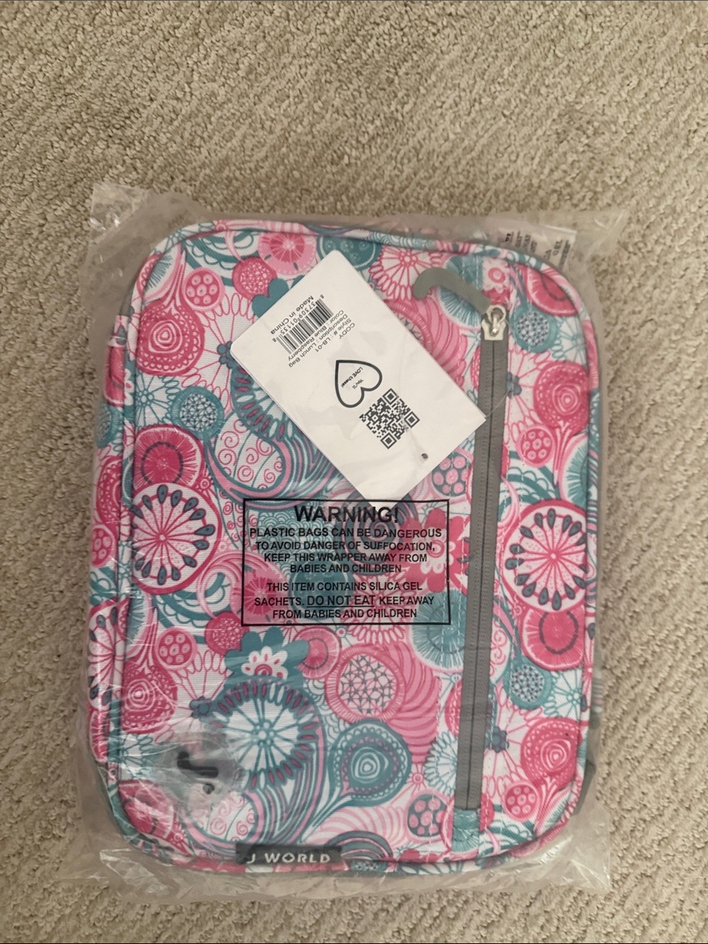 J World Lunch Bag Cody blue Raspberry